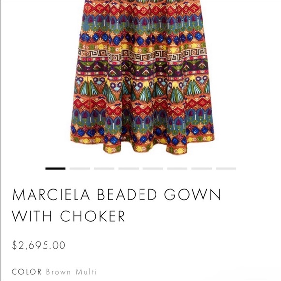 ✨🩰 MARCIELA BeAding Gown With Chocker - Picture 9 of 9